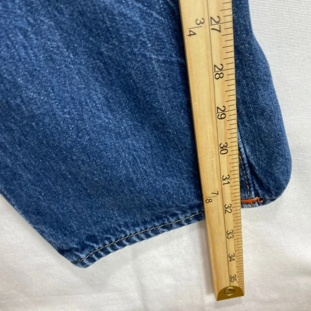 Y2K True Religion Section Slim Jeans Mens 31X32 Blue Denim Horseshoe Flap